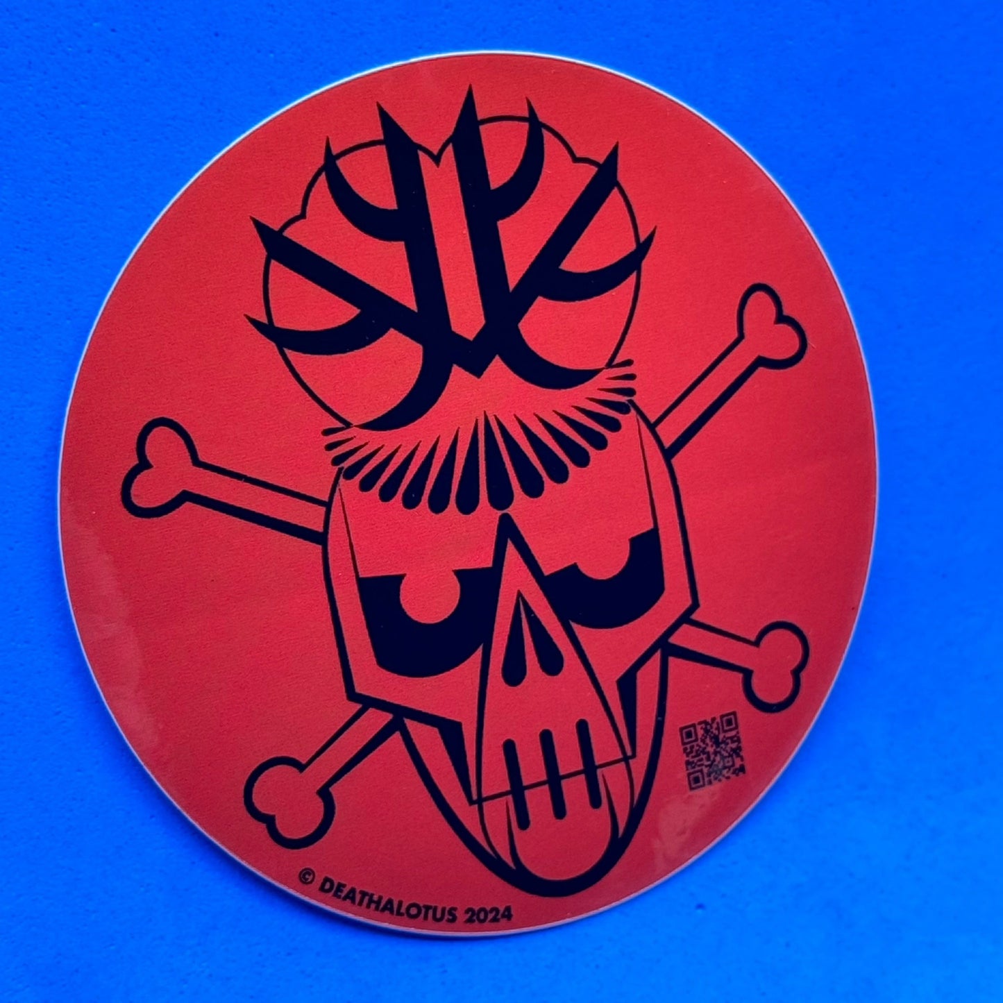 Sticker, Deathalotus Logo, 3” Round